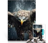 Puzzle da 1000 pezzi per adulti aquila che vola in natura Fatto di cartone per età 14+ Bellissimo gioco di designBellissimo gioco di design Un'opera d'arte misurare:26x38cm/10.24 x 14.96pollice