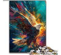 Puzzle da 1000 pezzi per adulti Aquila in volo in legno perfetto regalo di Natale e Capodanno regalo di Natale 50x75cm per la casa allenamento del cervello e regali di Natale.