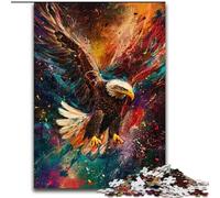 Puzzle da 1000 pezzi per adulti Aquila in volo in legno regalo per uomini e donne per occasioni quotidiane e speciali 50x75cm stimolante e divertente attività per famiglie