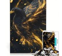 Puzzle da 1000 pezzi per adulti, Aquila reale con piume luminose, gioco rilassante, decorazione per la casa, ideale come regalo per tutta la famiglia 50x75cm