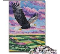 Puzzle da 1000 pezzi per adulti, aquila volante, perfetto per il divertimento in famiglia a Natale, Ringraziamento, compleanni e Pasqua, 50x75cm