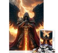 Puzzle da 1000 pezzi per adulti Arcangelo alato con spada infuocata giocattolo educativo regalo divertente giochi educativi collezione di artisti belle arti dimensioni 38x26cm