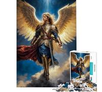 Puzzle da 1000 pezzi per adulti Arcangelo di Gloria Radiosa Arcangelo Michele Aiuta a stimolare la mente Regalo educativo per donne dai 14 anni in su Gioco di puzzle offerto 50x75cm