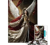 Puzzle da 1000 pezzi per adulti Arcangelo Michele Arconte del Fuoco Sacro Divertimento a casa rompicapo per passare il tempo durante le vacanze adatto a persone dai 14 anni in su (38x26cm)