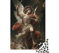 Puzzle Da 1000 Pezzi Per Adulti Archangel Michael Statue Puzzle Per Adulti Giochi Rilassanti Migliorano La Memoria Riduzione Dello Stress Regali 38x26cm/1000pcs