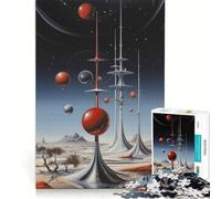 Puzzle da 1000 pezzi per adulti, architettura aliena, gioco impossibile, decorazione per la casa, ideale come regalo per tutta la famiglia 50x75cm