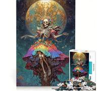 Puzzle da 1000 pezzi per adulti arcobaleno Babbo Natale Muerte gioco impossibile analisi e logica per rafforzare l'amore tra le coppie 50x75cm