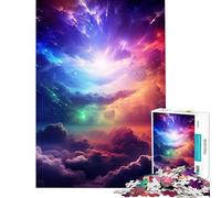 Puzzle da 1000 pezzi per adulti arcobaleno e fulmine gioco pratico ed educativo regalo di compleanno (dimensioni 38x52cm)