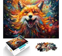 Puzzle da 1000 pezzi per adulti Art Fox Brain Teaser Game Aiuta il cervello ad allenare i giocattoli avvincenti per promuovere la pazienza 26 x 38 cm