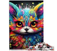 Puzzle da 1000 pezzi per adulti Art Fox divertenti giochi per tutta la famiglia Aiuta il cervello ad allenare i giocattoli avvincenti e promuovere la pazienza 26 x 38 cm
