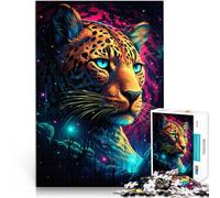 Puzzle da 1000 pezzi per adulti Art Galaxy Leopard sofisticato puzzle difficile per alleviare lo stress, adatto per e ragazzi dai 14 anni in su, 26 x 38 cm