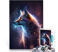 Puzzle da 1000 pezzi per adulti Art Galaxy Wolf Brain Teaser Puzzle è ideale come regalo per tutta la famiglia 50 x 74,9 cm per adolescenti 14+