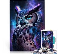 Puzzle da 1000 pezzi per adulti Art Owl Galaxy giocattolo da gioco 26 x 38 cm, regalo per amici e parenti, adatto per bambini e ragazzi dai 14 anni in su