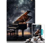 Puzzle da 1000 pezzi per adulti Art Star Piano, puzzle da 1000 pezzi per adolescenti, antistress, regalo divertente per trascorrere il tempo in casa (38x26cm)