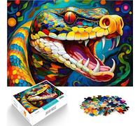 Puzzle da 1000 pezzi per adulti Arte astratta del serpente Giochi educativi Decorazione della casa Migliorare l'amore tra le coppie 75x50cm