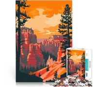 Puzzle da 1000 pezzi per adulti Arte del Bryce Canyon nello Utah Giocattoli per l'intrattenimento in famiglia per la decorazione della casa 52x38cm