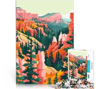 Puzzle da 1000 pezzi per adulti Arte del Bryce Canyon nello Utah Riduzione dello stress interessante Giocattoli per la decorazione della casa 38x26cm