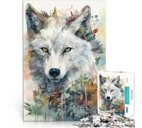 Puzzle da 1000 pezzi per adulti Arte del lupo ululante maestà Giocattoli Giochi Educativi Antistress Decorazioni e regali unici per la casa 38x26cm