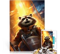 Puzzle da 1000 pezzi per adulti Arte del procione Antistress Vacanza in patria Uccidere il tempo Gioco educativo per compleanno e Natale 75x50cm