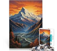 Puzzle da 1000 pezzi per adulti Arte delle montagne Fatto di carta,per età pari o superiore a 14 anni Giocattoli educativi per l'apprendimento Giochi per famiglie Regali di Natale per le donne。