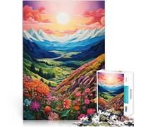Puzzle da 1000 pezzi per adulti Arte delle montagne primaverili Giochi Giocattoli Regalo Decorazione murale Regali unici per compleanno e Natale 50x70cm