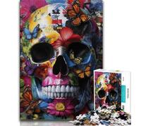 Puzzle da 1000 pezzi per adulti, arte dello scheletro, 1000 pezzi per adulti, sfida di intelligenza cerebrale, giocattoli avvincenti per la decorazione della casa (dimensioni 75x50cm)