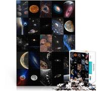 Puzzle da 1000 pezzi per adulti “Arte di giunzione estetica cosmica” Fatto di carta,Adatto a partire dai 14 anni Opera d'arte grande regalo。misurare:26x38cm/10.24 x 14.96pollice