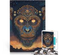 Puzzle da 1000 pezzi per adulti Arte fantasy delle scimmie Fatto di legno,per età pari o superiore a 14 anni gioco educativo di apprendimento Giochi Giocattoli Regalo。misurare:50x75cm