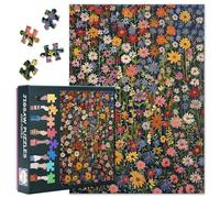 Puzzle da 1000 pezzi, per adulti, arte floreale e giardino botanico, squisiti motivi floreali con colori vivaci, puzzle di alta qualità, 70 x 50 cm