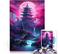 Puzzle da 1000 pezzi per adulti Arte giapponese dei fiori di ciliegio Gioco intellettuale Attività divertenti a casa, regali di compleanno, regali di viaggio, 52x38cm