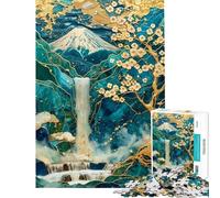 Puzzle da 1000 pezzi per adulti arte Kintsugi dorata della foresta puzzle per ragazzi gioco per famiglie divertimento in famiglia regalo di compleanno (dimensioni 38x52cm)