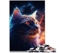 Puzzle da 1000 pezzi per adulti, arte magica, giochi divertenti per gatti, 26 x 38 cm, gioco di famiglia per alleviare lo stress, sfida difficile per adolescenti dai 14 anni in su