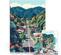 Puzzle da 1000 pezzi per adulti Arte minimalista pomeridiana della Nuova Zelanda Sfida difficile Migliorare l'amore tra le coppie 75x50cm