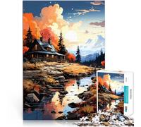 Puzzle da 1000 pezzi per adulti “ arte paesaggistica” Fatto di carta,per età pari o superiore a 14 anni Giochi divertenti Giochi Giocattoli Regalo。misurare:26x38cm/10.24 x 14.96pollice