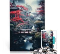 Puzzle da 1000 pezzi per adulti Arte paesaggistica giapponese Fatto di cartone da 14 anni in su Giocattoli da regalo per la famiglia Come regalo per tutta la famiglia e gli amici misurare：38x52cm