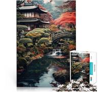 Puzzle da 1000 pezzi per adulti “ Arte paesaggistica giapponese” Fatto di legno,per età 14+ Giochi educativi Gioco di decorazione della casa. apprendimento educativo regalo。misurare:50x75cm
