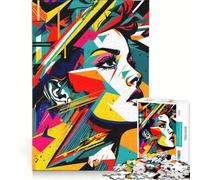 Puzzle da 1000 pezzi per adulti, arte pop astratta, gioco pratico, migliora la memoria, ideale come regalo per tutta la famiglia 50x75cm