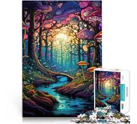 Puzzle da 1000 pezzi per adulti Arte psichedelica Fatto di carta,da 14 anni in su Home Giochi Educativi Giocattoli Fai da Te Donazione di opere d'arte。misurare:38x52cm/14.96x20.47pollice