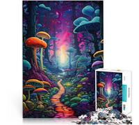 Puzzle da 1000 pezzi per adulti Arte psichedelica Giocattolo educativo intellettuale decomprimente con poster abbinato e foglio di quiz 70x100cm