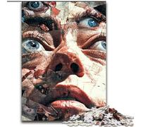 Puzzle da 1000 pezzi per adulti, arte psichedelica, puzzle da 1000 pezzi, regalo perfetto per l'arredamento della casa, divertimento in famiglia, età 14+ (dimensioni 26x38cm)