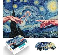 Puzzle da 1000 pezzi per adulti Arte sotto le stelle Fatto di legno per età pari o superiore a 14 anni Regali per la decorazione della casa Regali unici per compleanno e Natale misurare:50x75cm