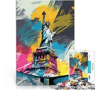 Puzzle da 1000 pezzi per adulti, arte statua della libertà, giocattolo educativo 26 x 38 cm, decorazione per la casa e regali unici