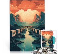 Puzzle da 1000 pezzi per adulti Arte su Internet Antistress Vacanza in patria Uccidere il tempo Migliorare l'amore tra le coppie 52x38cm