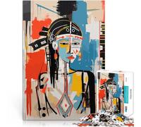 Puzzle da 1000 pezzi per adulti Arte tribale americana femminile Giochi educativi Decorazione della casa gioco di sfida unico 75x50cm
