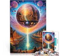 Puzzle da 1000 pezzi per adulti Arte vivida e psichedelica Riduzione dello stress interessante è ideale come regalo per tutta la famiglia 38x26cm