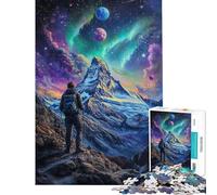 Puzzle da 1000 pezzi per adulti Ascesa alla Vetta Stellata Gioco Impossibile Giocattolo Avvincente per Coltivare la Pazienza Regalo per Donne e Uomini Schema di Assemblaggio (dimensioni 38x26cm)