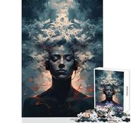 Puzzle da 1000 pezzi per adulti "Ascolta la tempesta" giocattoli antistress fantastici regali e giocattoli per giochi educativi attività divertenti a casa dimensioni 38x26cm