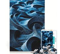 Puzzle da 1000 pezzi per adulti, astratto, oceano blu e sabbia, gioco rompicapo, divertente antistress, per rafforzare l'amore tra le coppie 38x52cm