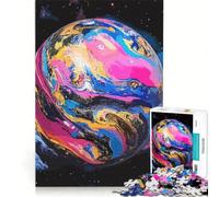 Puzzle da 1000 pezzi per adulti, astratto, spazio e pianeti, gioco impossibile, sfida difficile, per rafforzare l'amore tra le coppie 38x52cm