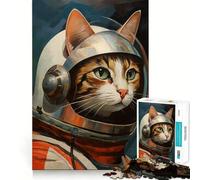 Puzzle da 1000 pezzi per adulti,Astro Cat,taglio preciso,gioco di logica,divertimento per il tempo libero,compleanno,gioco artistico (50x75cm)